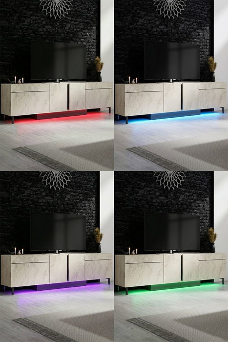Hanah Home Soporte para TV Paris - Travertino Hanah Home Soporte para TV Paris - Travertino